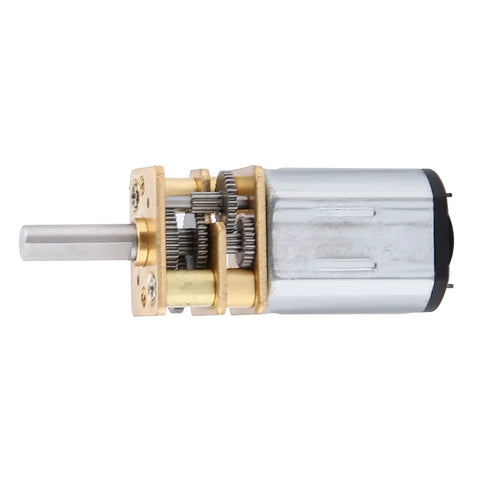 Compact 6V DC Gear Motor With Metal Gearbox For Tiny Projects N20 Micro Geared Motor Low Speed High Torque Kit Friendly For DIY Robotics And Gadgets Great For Builds showing metal gears