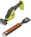 Heavy Duty 18V Cordless Grass Shear And Shrubber Trimmer Featuring Quick Swap Blades For Real Deal Yard Work And Smooth Garden Cleanup That Keeps Things Rock Solid Daily with rake and blade attachment.