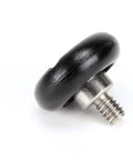 Side view of Genuine OEM Replacement Roller Bearing Assembly 921847 for refrigerators and freezers, metal and plastic material