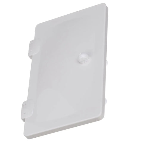 Swim And Rinse Transom Shower With Hot And Cold Water, Lockable Hinged Cover, White ABS Housing for boats