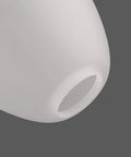 Close-up of frosted glass bell shade opening, 1-5/8 inch fitter. Frosted Glass Bell Shade 3 Pack Replacement Globe For Chandelier Wall Sconce And Pendant Lights With 1 5 8 Inch Fitter Soft Ambient Glow Dope Modern Cozy Vibe For Living Rooms And Entryways.