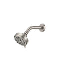 Five Function Shower Head With Three And Three Quarters Inch Spray Face Wall Mount In Spot Resist Brushed Nickel Finish