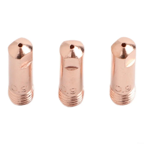 Copper tips from 24Pc MIG Welding Consumables Kit With 0.030 And 0.035 Tips, Gasless Nozzles And Diffusers