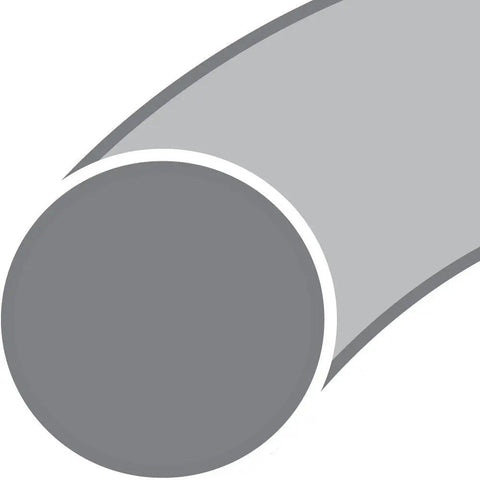 Cross section of a durable neoprene O ring seal, 70A durometer, 13/16 in ID, 1-1/16 in OD, 1/8 in cross section, black, pack of 100
