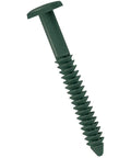 Close-up of a Forest Green 3 Inch Shutter Lok Peg Fastener for Exterior Vinyl Shutters, part of a 60 pack for heavy-duty mounting.