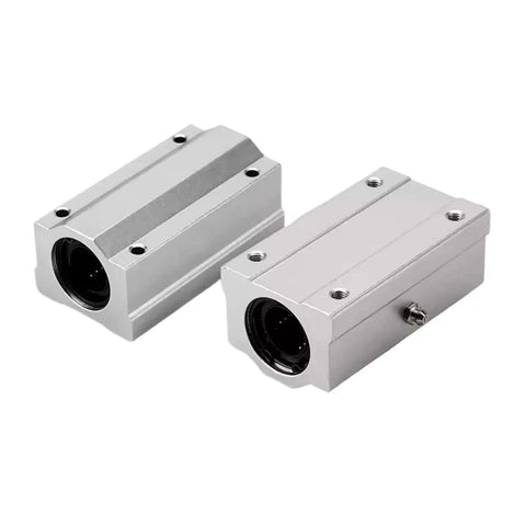High Precision Linear Guide Rail Kit With SCS10LUU Bearing Block And 10mm Optical Axis Rod Plus SK10 Support For Smooth 3D Printers And CNC Machines This Rig Is Total Fire For Fast Cutting And Super Precise Moves. silver SCS10LUU bearing blocks for 10mm axis rod