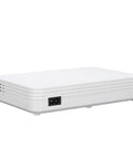 Reliable Mini UPS Backup With 8000 Mah Battery For Router And Modem Keeps Your Internet Flowing Smooth Through Stubborn Power Cuts Featuring Smart Voice Alerts And Completely Stress Free Protection, white device.