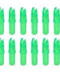 Green Press-In Arrow Nocks For Carbon Arrows.244/.246 Throat, 50 Pack Plastic Nocks For Carbon Fiberglass Wood Aluminum Shafts