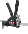 Heavy Duty Hand Jack Lift Tool For Cabinets, Flooring, Windows And More, stainless steel with 330 lb capacity shown in side profile