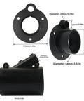 Slick And Durable Tidevib Marine Cable Conduit Split Sleeve Kit Features Flange Connector For Easy Install On Yacht Outboard Engine Wires To Protect Hoses From Damage Without Messy Wire Disconnects, black, 113mm