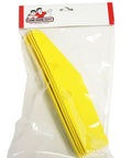 Yellow PinCab Pinball Machine Leg Protectors Set of 4 Durable Polypropylene Guards in packaging