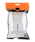 Retail packaging of GU24 To E26 E27 Adapter For LED Bulbs Converts Your Pin Base Fixture To A Standard Screw-In Lamp Socket Easy Install No Hassle Plug-In Two Pack