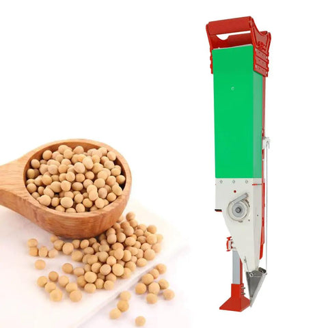 Adjustable Manual Seeder Handheld Sowing Tool For Fast Precise Seed Distribution In The Garden Row Planter Beside Peanuts