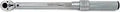 Three Eighths Inch Drive Adjustable Click Torque Wrench With Five To Seventy Five Foot Pounds And Ten Point Two To Ninety Eight Point Three Newton Meters Range, Micrometer Style Torque Tool For Automotive, Motorcycle And DIY, showing precision scale.