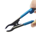 Angle Gauge For Torque Wrenches And Rotation Check Precision Torque Angle Meter With Pliers DIY Auto Shop Tool For Rotation Verification Torque Wrench Alignment Gauge Measure And Calibrate Torque Accuracy, blue metal pliers close-up