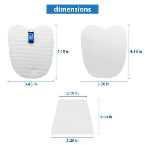 Dimensions of Replacement Vacuum Filters For Shark Rocket Vacuum HV345 HV343AMZ ZS350 ZS351 ZS352 HV320 HV321 HV322 HV324Q HV401