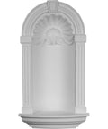 Ashford Wall Niche 17 3/4 In W X 31 1/2 In H X 8 7/8 In D Durable Urethane Display Niche with classic arch and fluted columns