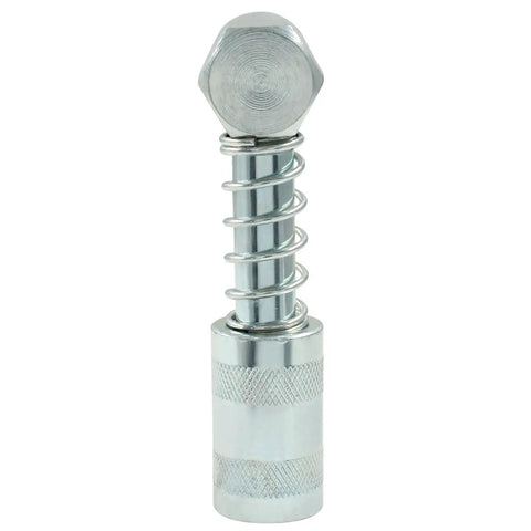 90 Degree Grease Coupler Adapter With Sleeves Heavy Duty Industrial Grade For Tight Spaces 3000 To 4500 PSI Galvanized Carbon Steel