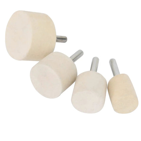 Total Game Changer Glass Scratch Remover Kit With 4 Heavy Duty Felt Buffing Wheels And 230 Grams Cerium Oxide Powder. Felt buffing wheels for glass repair.