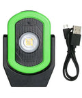Workstar 811 Cyclops Rechargeable Work Light With 720 Lumens High, USB cable, hi-viz green, palm size work light.