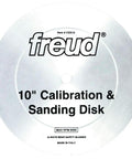 10 Inch Calibration And Sanding Disc With Five Eighth Inch Arbor For Wood Metal And Composite Surfaces 180 Grit Medium Abrasive