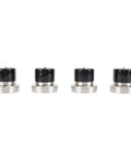 4 Piece Boat Trailer Bearing Protector Caps Stainless Steel Wheel Bearing Covers With Dust Caps 2.717 Inch Enhanced Fit