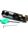 Heavy Duty 1 Inch Shank Indexable End Mill For Rugged Milling, 1 Inch Cutting Diameter, 4-1/4 Inch Overall Length, TiN Coated Carbide Inserts