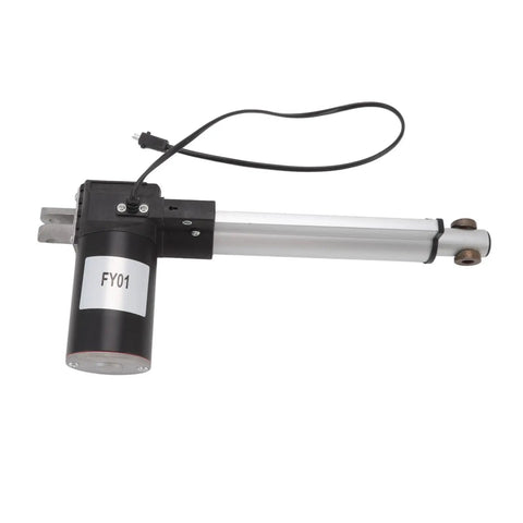 24V Linear Actuator Aluminum Alloy 178mm Stroke 6000N Load Capacity IP43 Low Noise With Built In Travel Switch For Lifting Tools