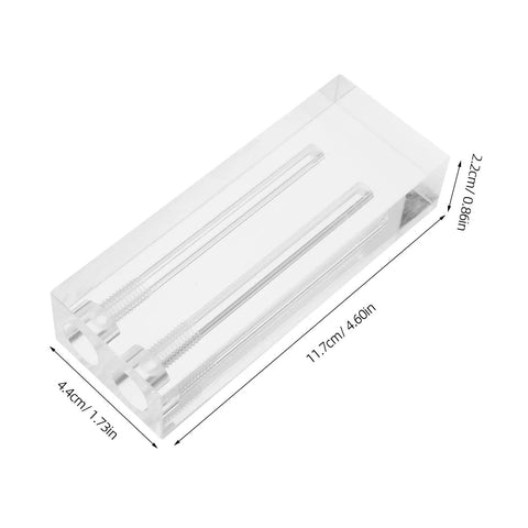 Oil Quality Comparator And Viscosity Test Tool For Cars With A 2 Hole Demo Stand clear plastic 11.7cm x 4.4cm x 2.2cm