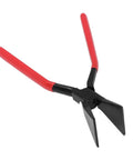 Pro Grade Heavy Duty Metal Bending Pliers Hand Seamer With Adjustable Jaw for 45 and 90 Degree Bends in Sheet Metal, red handle