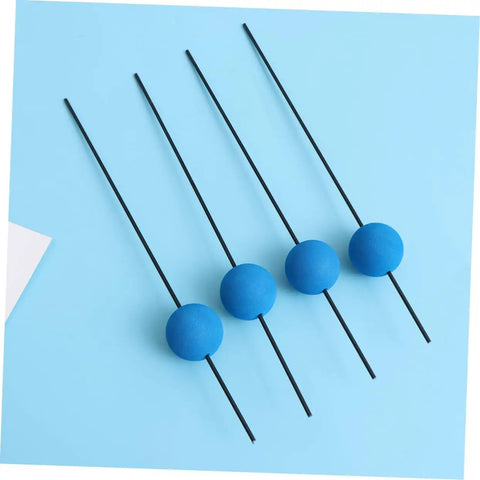 Four-piece easy install landing gear set with blue foam balls, part of the Drone And RC Helicopter Training Gear Kit for balance and safety.