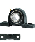 Maple Ace UCP210-32 pillow block bearing, 2 in bore, two-bolt solid base