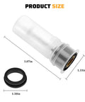 Washer Fluid Level Sensor Replacement For 289111E400 18-0825 Durable Plastic Rubber Build Easy Install And Accurate Readings Premium Quality Sensor For Reliable Windshield Washer System 3.07in sensor with 1.50in rubber ring