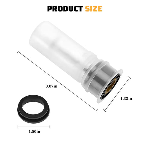 Washer Fluid Level Sensor Replacement For 289111E400 18-0825 Durable Plastic Rubber Build Easy Install And Accurate Readings Premium Quality Sensor For Reliable Windshield Washer System 3.07in sensor with 1.50in rubber ring