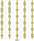 Spanish Gold Edged Bible Tabs Self Adhesive Index Stickers For Old New Testament Plus Catholic Books 90 Count positioning sheet with labels.