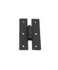 Pack Of 24 Black Wrought Iron H Cabinet Hinges 3 Inch Flush Mount Antique RSF Finish For Cupboard Wardrobe Furniture Doors Hardware