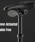 Lever Actuated Dropper Seatpost With 100mm Drop And 20mm Suspension Travel For Bicycle And E Bike, Cable Free Height Adjustment