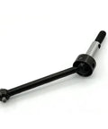 Universal Steel Drive Shaft CVD 40mm for One Tenth RC Drifting Cars, two-piece metal axle, angled view