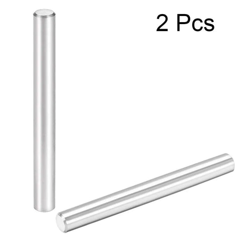 Real Deal 304 Stainless Steel Dowel Pins Built Like A Tank For Wood Bunk Beds And Heavy Duty Shelf Pegs Zero Rust Worry Support Hardware Smooth Centerless Finish No Sweat Setup Pack Of 2, shown in two angles.