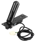 250W 24V Electric Foot Accelerator Pedal With Anti Slip Surface For Scooter Mini Bike And Go Kart Durable Iron Construction Black Finish