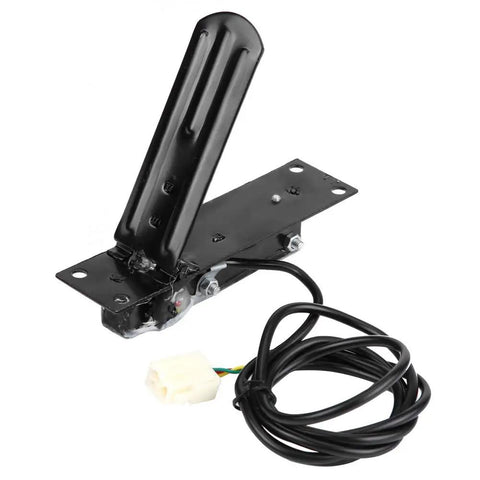 250W 24V Electric Foot Accelerator Pedal With Anti Slip Surface For Scooter Mini Bike And Go Kart Durable Iron Construction Black Finish