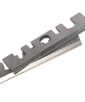 Heavy Duty 3 1/4 Inch Carbide Tipped Planer Blades Set Of Two Resharpenable Woodworking Replacement For Pneumatic Planers showing two steel blades.