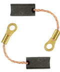 Built Tough R12 Carbon Brush Set Replaces 690741 For Superior Electric And Porter Cable 550 551 647 664 666 4 Pack showing carbon brushes and connectors.