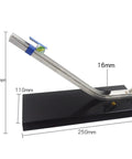 Momentum Conservation System Ballistic Pendulum Air Track Kit for Collision Dynamics, aluminum rails and base with dimensions