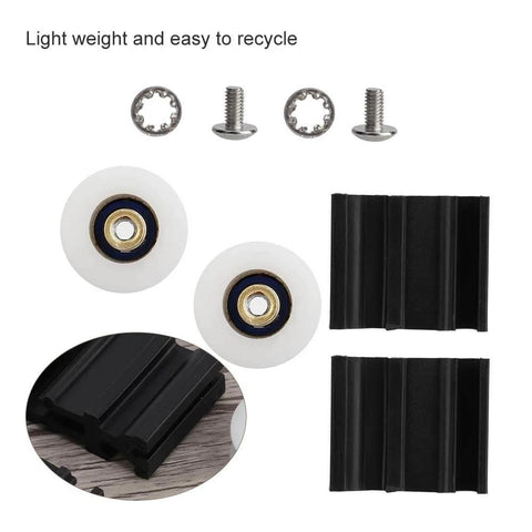 Durable Nylon Greenhouse Door Wheel Replacement For 22mm Tracks With Smooth Rolling And Easy Install Preassembled Components