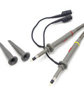 2 Pack 100 MHz Oscilloscope Clip Probes with accessory kit for electronics testing X1 X10 attenuation, detailed view