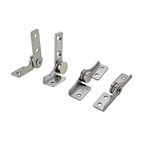 Flozari 304 stainless steel rotary torque hinge set with damping, includes multiple brackets and pins