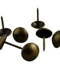 Upholstery Tacks 500 Pack Pro Grade Decorative Furniture Nails for Chairs and Headboards Antique Brass Heavy Duty DIY Decor Seven Sixteenth Inch Head Size Five Eighths Inch Total Length