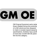 GM OE logo highlighting quality of Engine Coolant Temperature Sensor Oe Replacement For General Motors Vehicles.