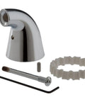 Chrome Faucet Handles For Less Handle Program Base Only Zinc Handle Bases Sold In Pairs Or Individually Accent Must Be Purchased Separately To Complete Your Look includes a chrome faucet base and parts.